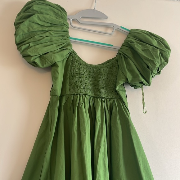 NWT Abercrombie Cotton Poplin Puff Sleeve Dress XS - Picture 8 of 9